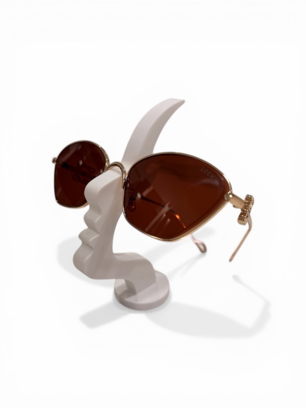 Brown Lens Gold Frame Women's Sunglasses